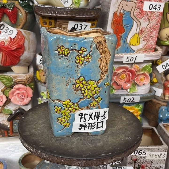粗陶材质多肉花盆