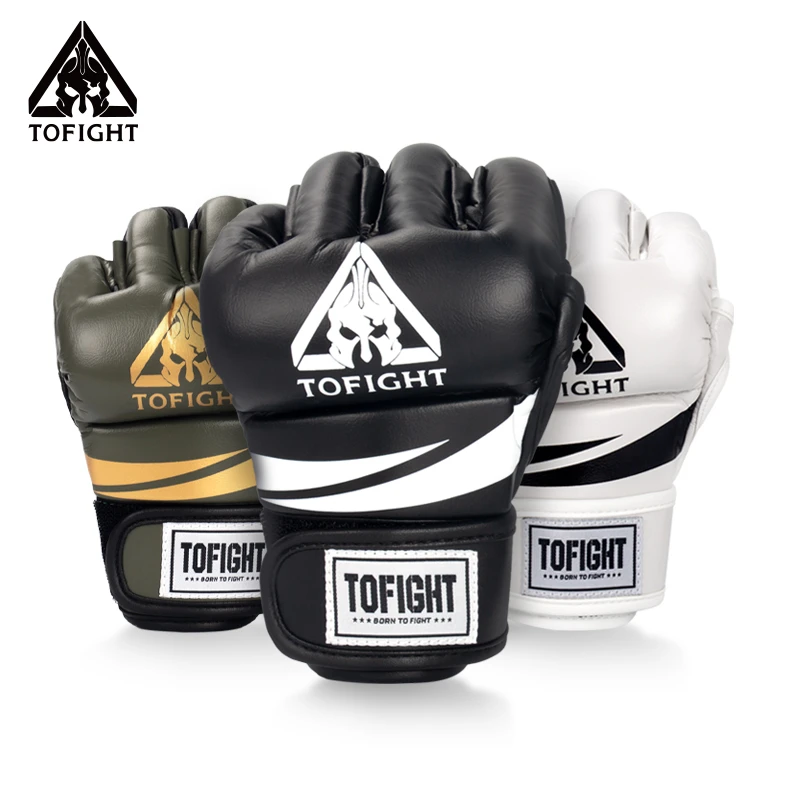 TOFIGHT露指MMA拳套格斗UFC训练实战比赛露指拳套分指锻炼半指