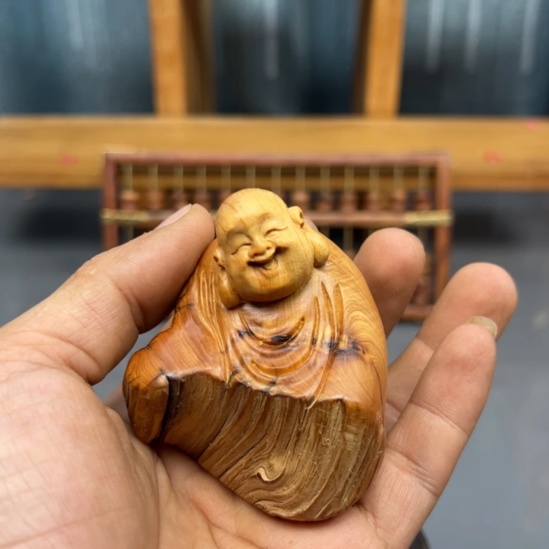 用***9木崖柏木摆件手把件