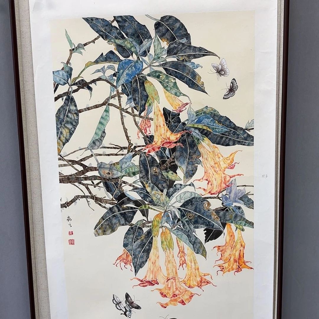 国画艺术家真人手绘