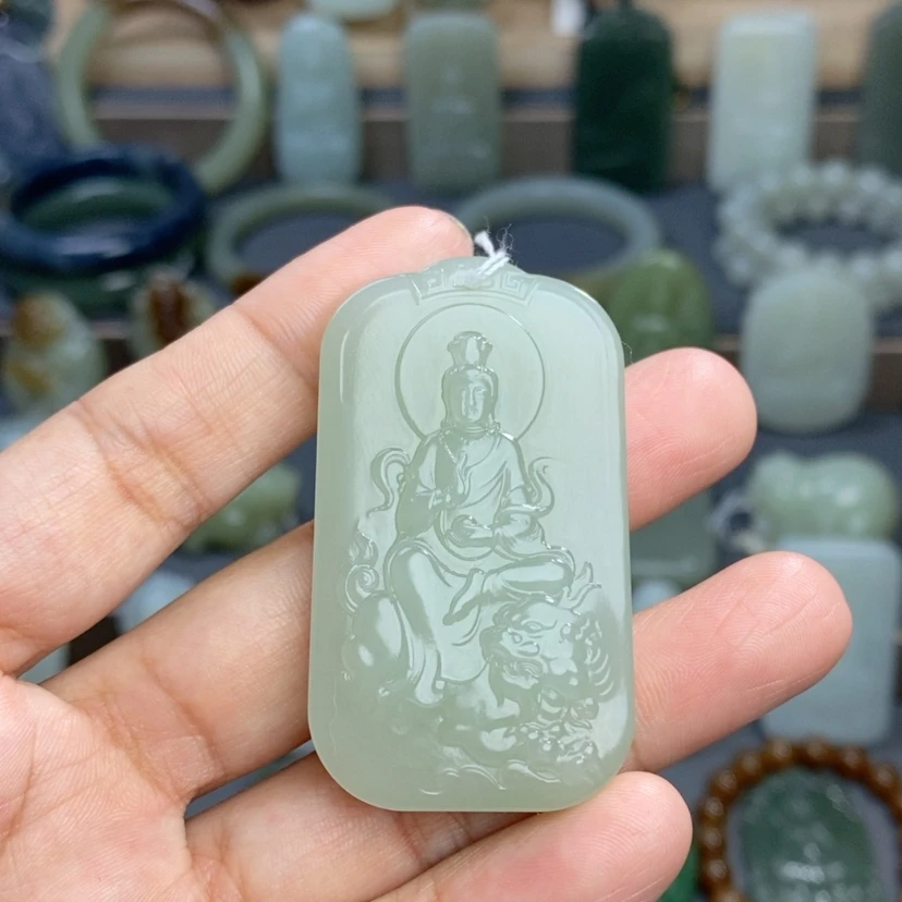 【闪购商品】颈饰未镶嵌和田玉文殊菩萨