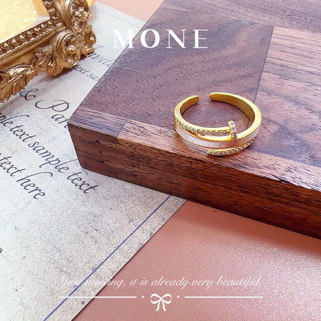 铜合金贝壳戒指 1056 法★【时尚钉子】 ALIX 爱丽斯 限定 戒指