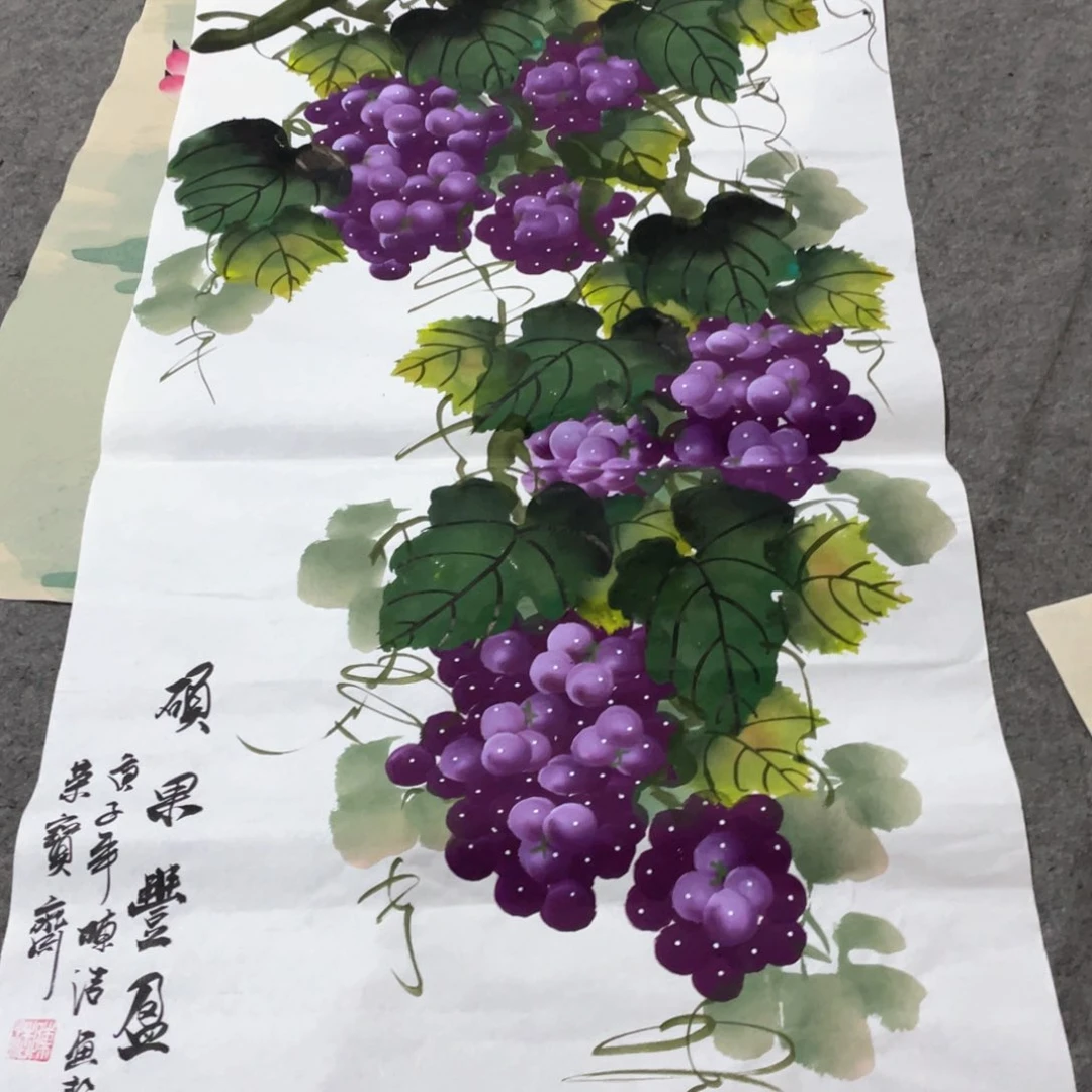 国画国画作品画心一张