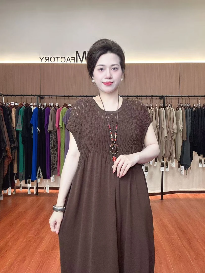 619   麦麦家春夏季新款 原创设计高定轻奢百搭连衣裙