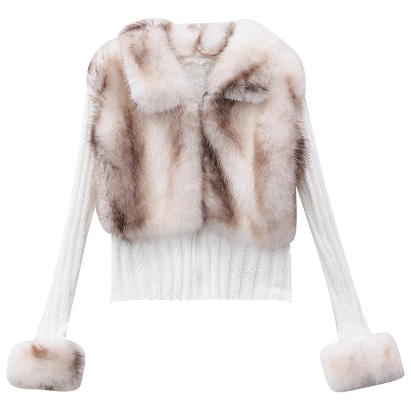 ABWEAR 暖冬纪事-原创冬季小香风短外套女宽松流行毛茸茸长袖上衣