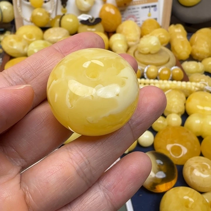 清***兮蜜蜡未镶嵌颈饰天然蜜蜡