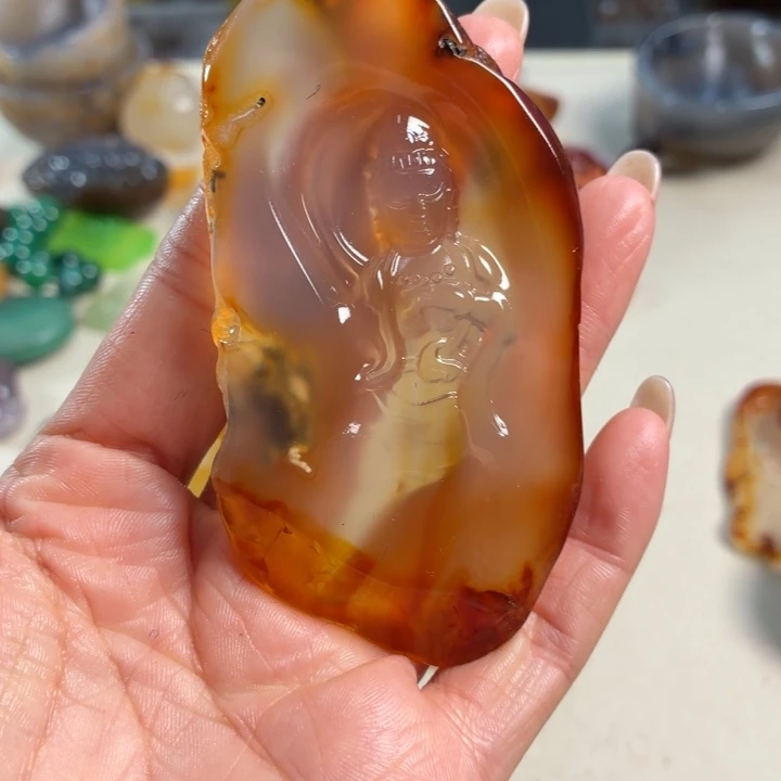 玛瑙/玉髓未镶嵌吊坠(不含链)