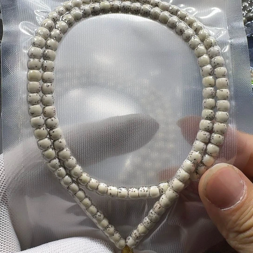 星月菩提手串星月菩提6*5原生态大留白