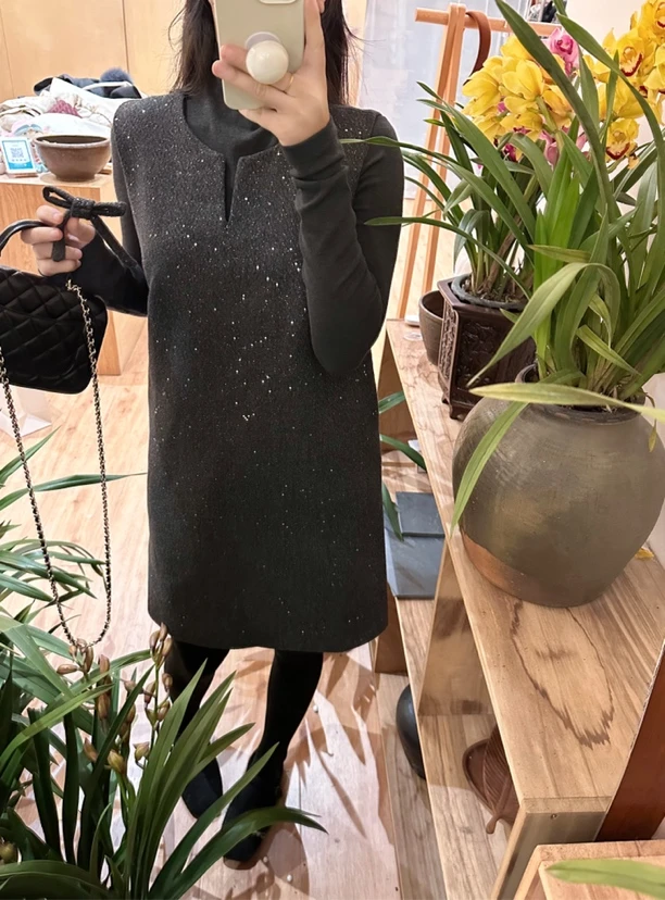 艾薇家两件套亮星星连衣裙