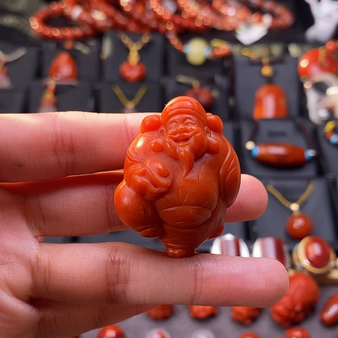南红玛瑙未镶嵌四川凉山财神