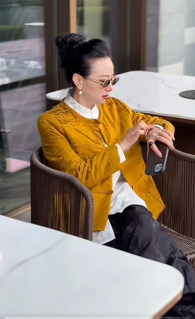 【22C711】【鎏金】新中式棉服女复古提花秋冬贵气中国风棉衣女休闲