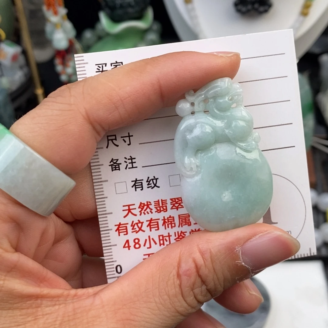 翡翠未镶嵌颈饰貔貅