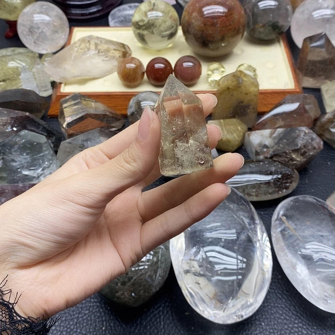 未镶嵌水晶珠宝半成品143水晶石