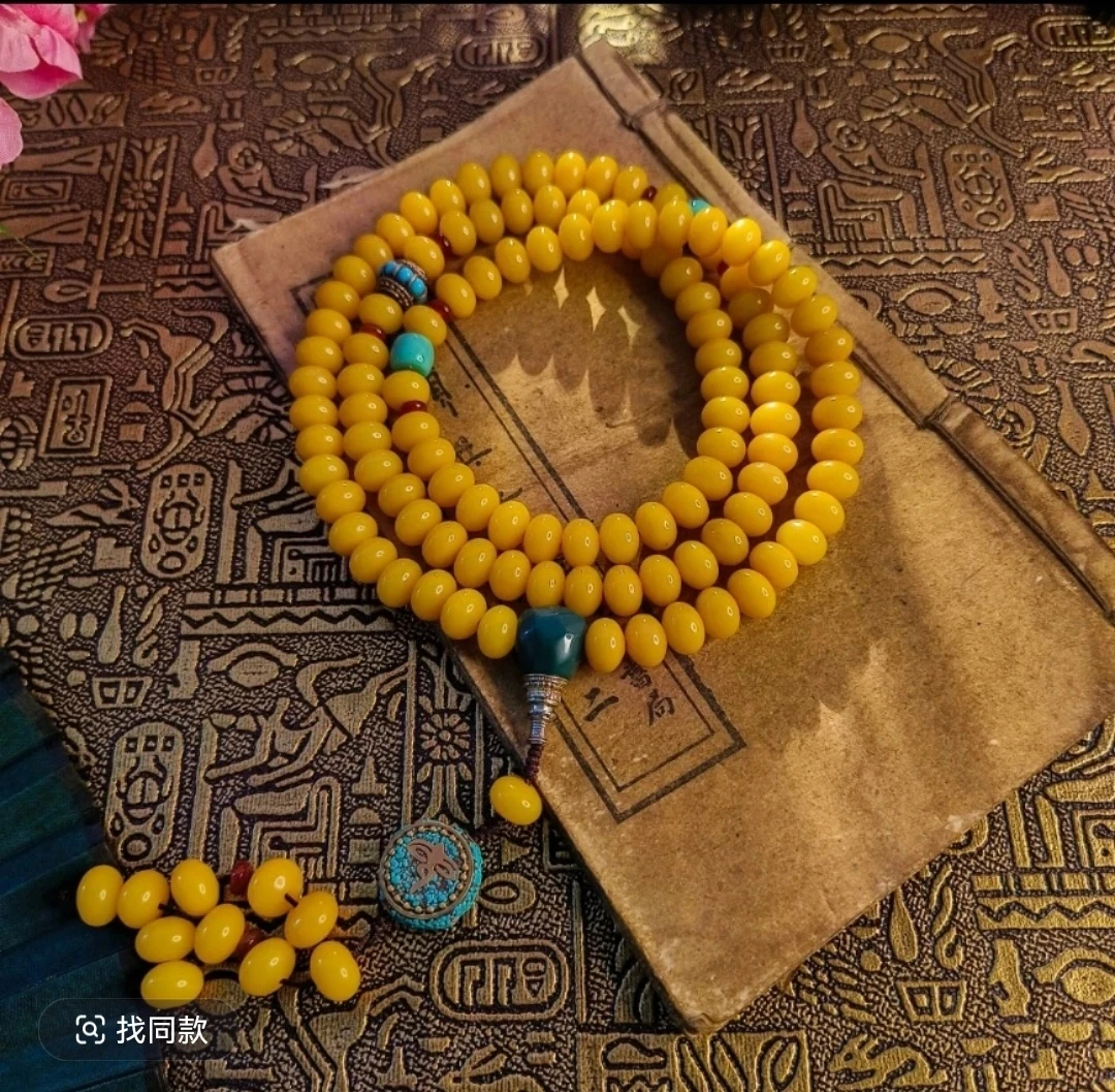 【招财进宝】菩提108颗手持手串8*11算盘珠男女同款