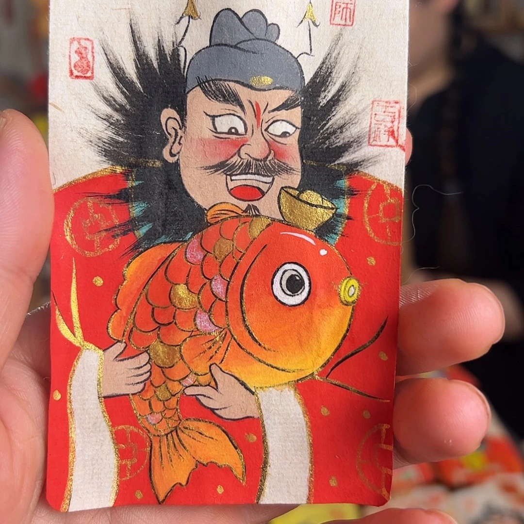 羽****纯手绘钟馗文创画