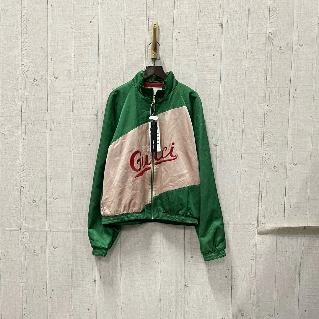 95新 GUCCI/古驰 拼色logo校服外套 48码/ bc914744