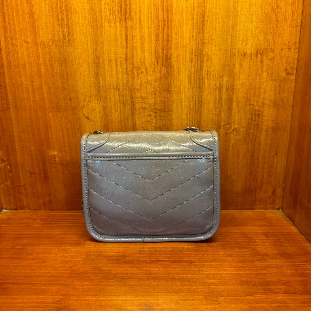 【Y255】按编号拍（尺寸：19*14*6CM）新款女包灰色（冰裂）