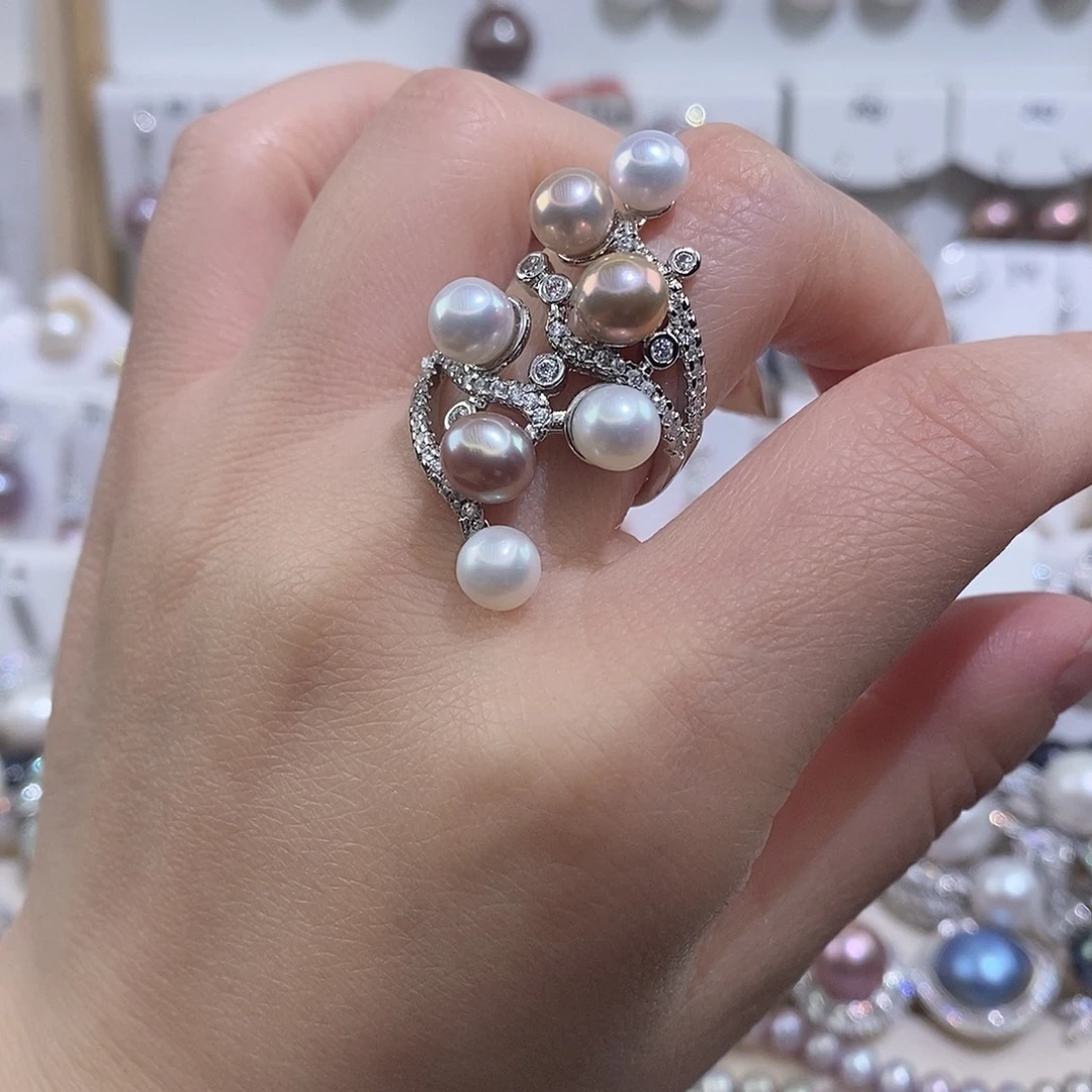 淡水珍珠戒指未镶嵌w