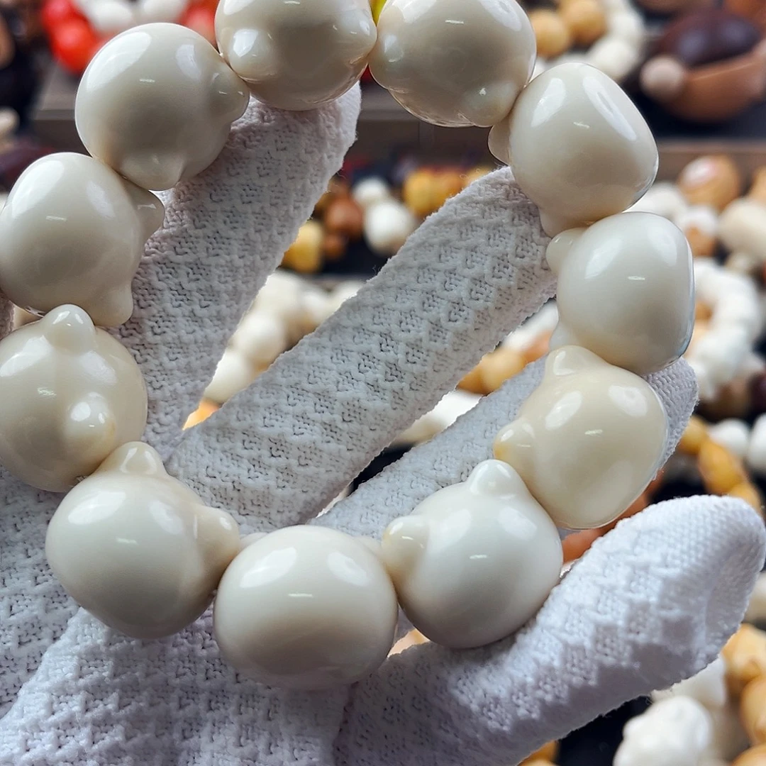 菩提根/象牙果手串福利微瑕7折-牙果大猫头-全品132