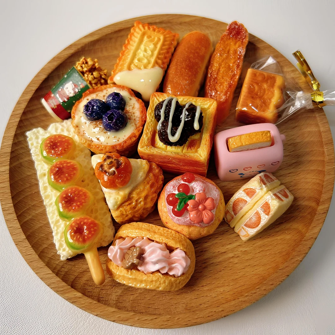 （直播打包）树脂微缩食物系列食玩小摆件