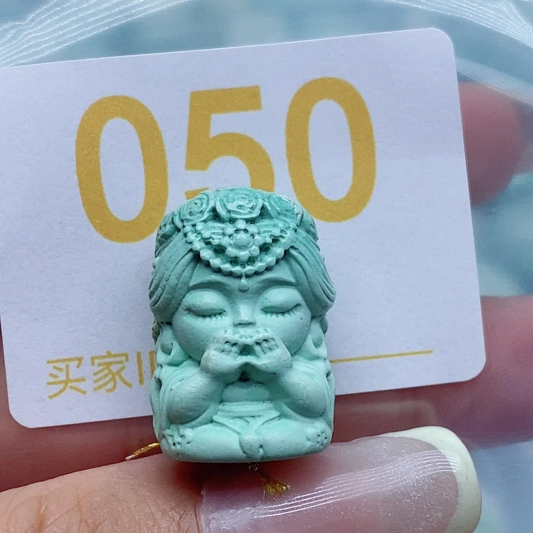 未镶嵌绿松石珠宝奇石狗*