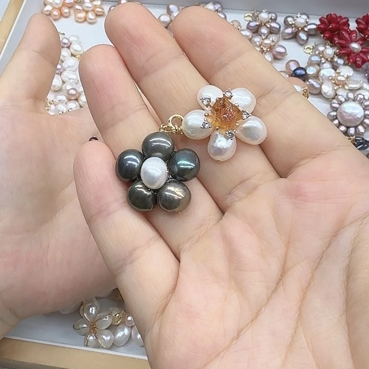 淡水珍珠发饰未镶嵌