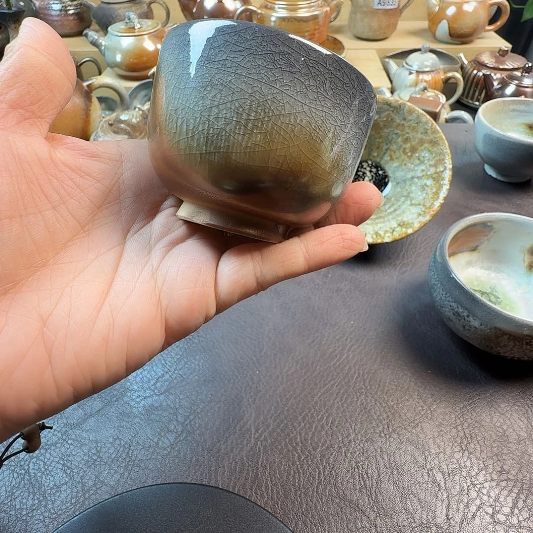 手工手作柴烧主人杯