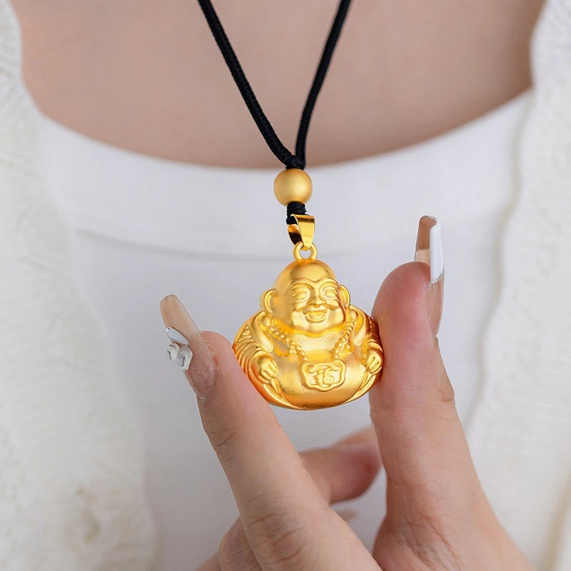 弥勒佛～传承国风双面金色经典百搭