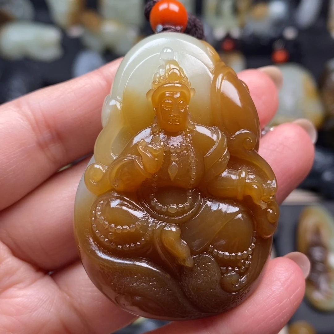 和田玉挂件未镶嵌混**源