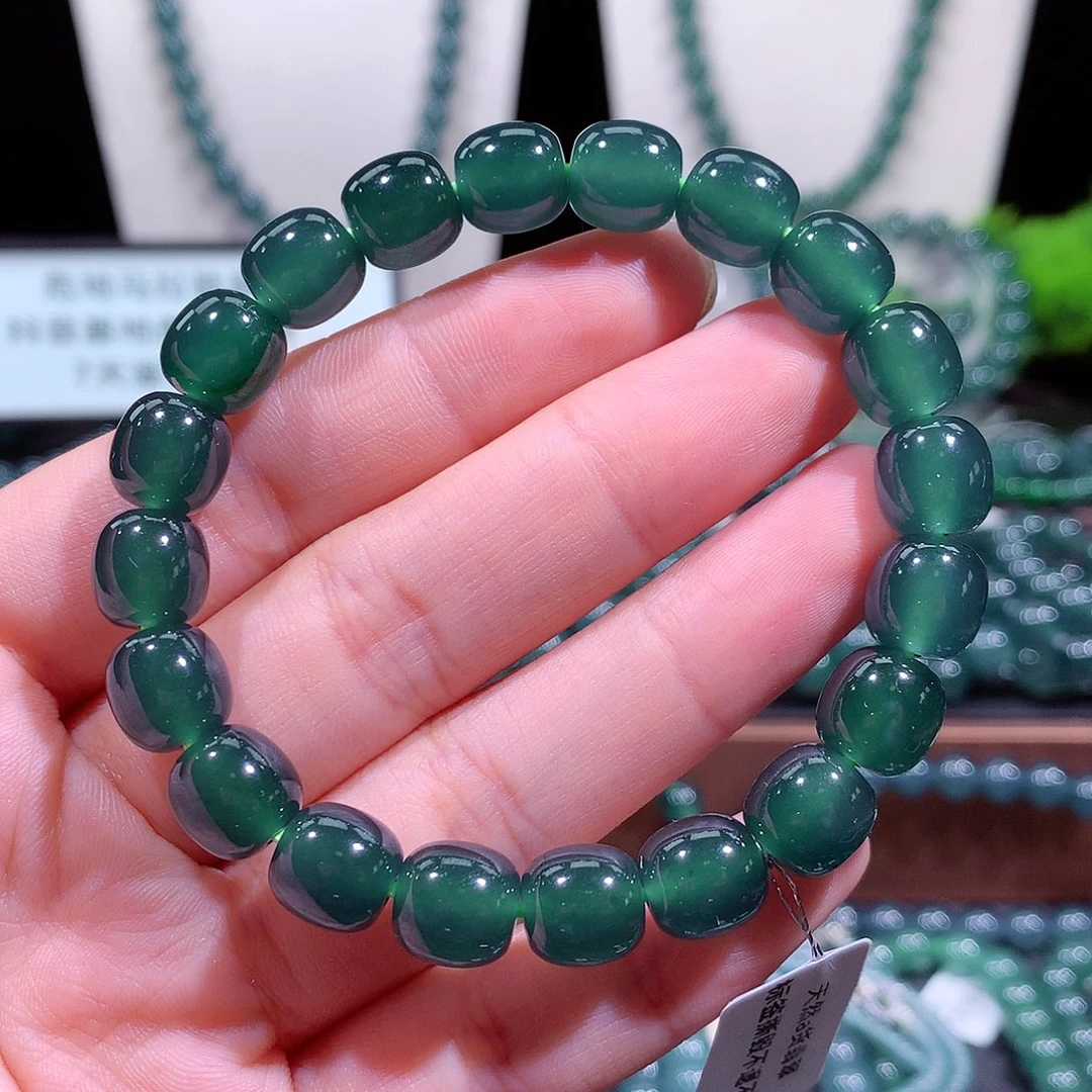 翡翠未镶嵌手链天然a货翡翠手串9.8