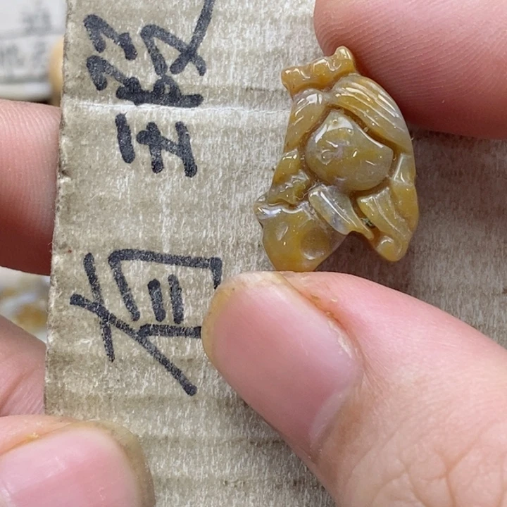 颈饰未镶嵌硅化珊瑚(珊瑚玉)s**.小