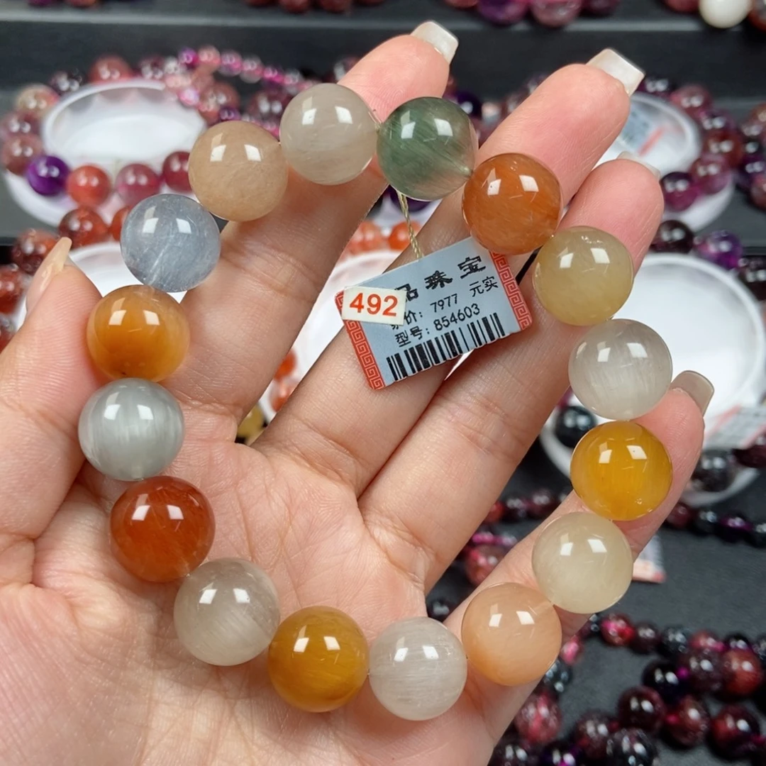水晶手链未镶嵌兔毛手链854603