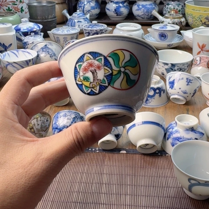 青花瓷器杯子茶具