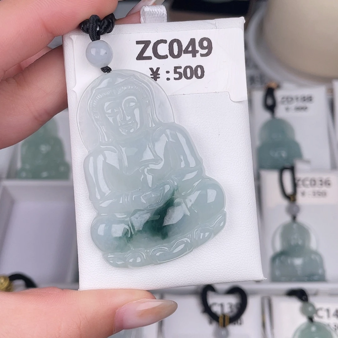 翡翠未镶嵌颈饰zc049