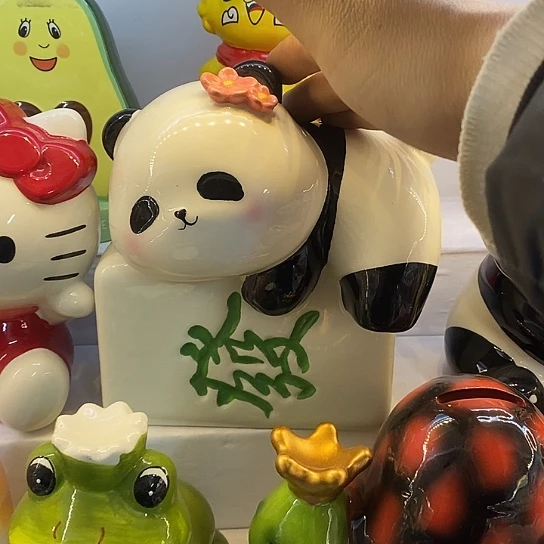 摆件Q*间陶瓷微瑕摆件