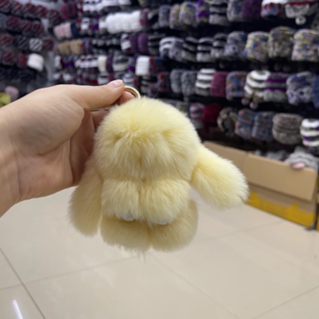 獭兔毛兔子小号玩具包包挂件饰品礼物萌萌兔钥匙挂件可爱 小兔子