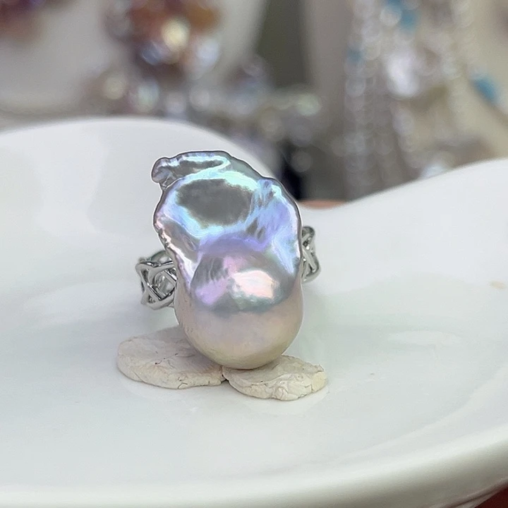 未镶嵌淡水珍珠戒指