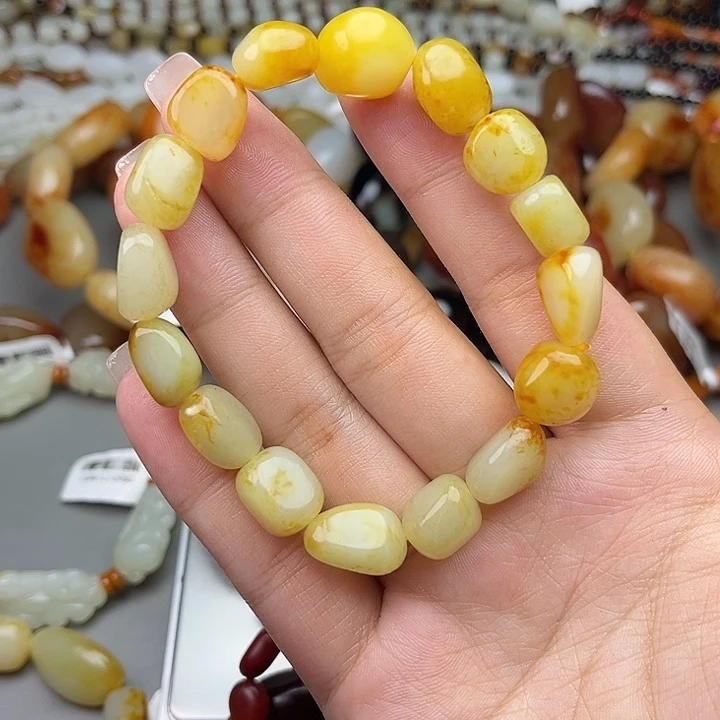 和田玉（糖玉）未镶嵌手链