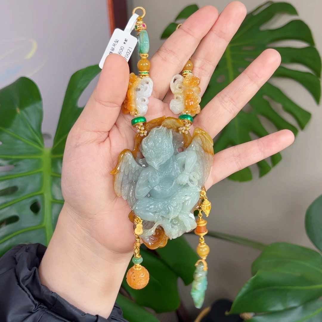 【闪购商品】翡翠吊坠(赠链)未镶嵌梵* 福利