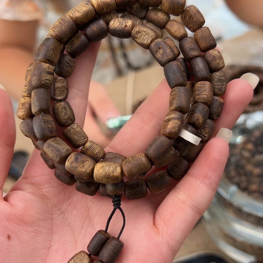 手串沉香C036奇楠沉香沉浮留疤20g多圈多样性发一