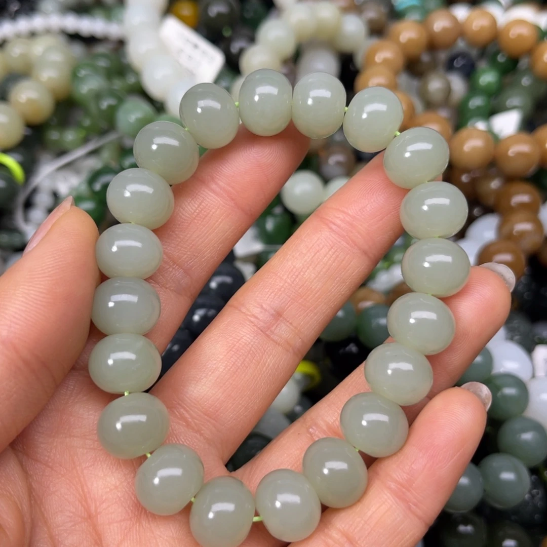 和田玉未镶嵌手链