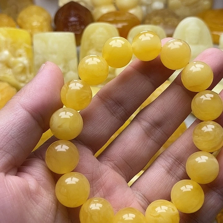 琥珀颈饰未镶嵌琥珀蜜蜡吊坠