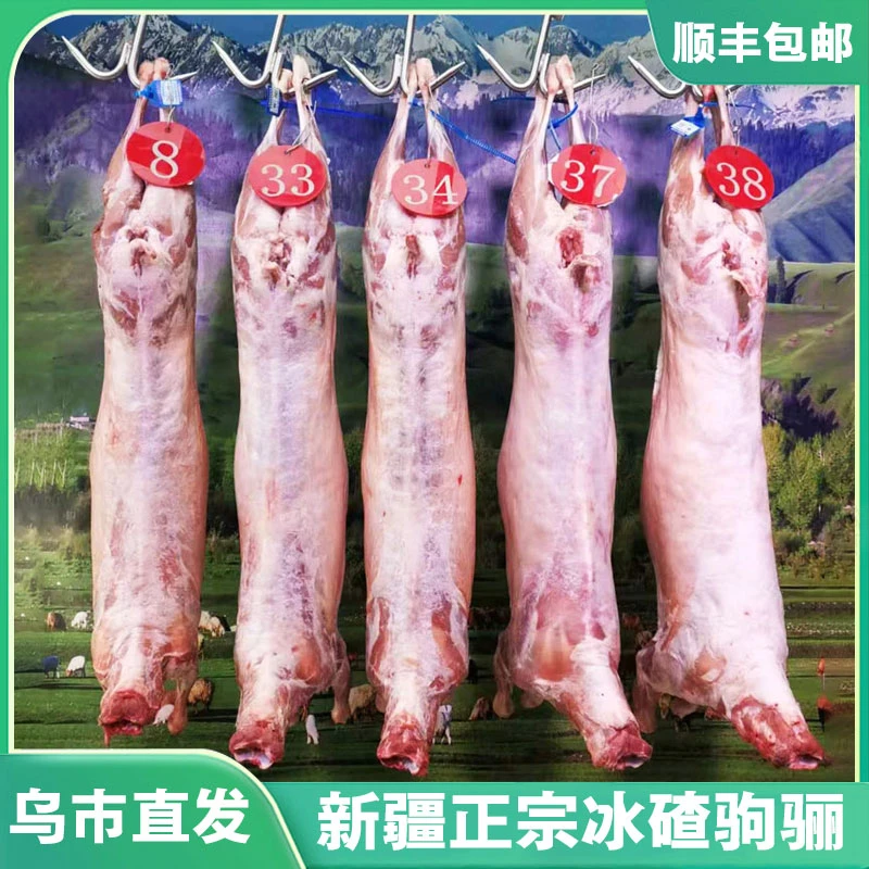10.75-13.5kg新疆正宗驹骊山羊草膘绵羊肉半只整只生羊肉火锅食材