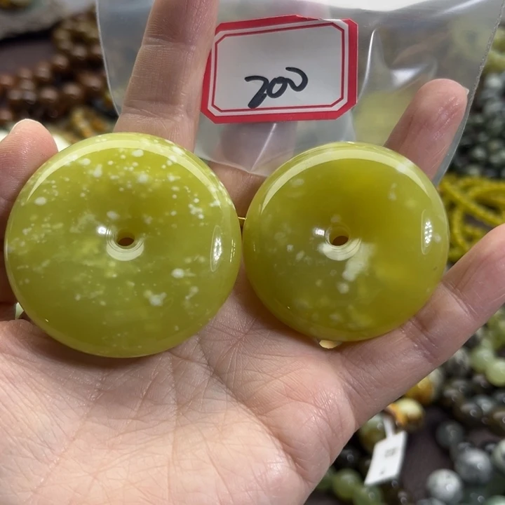 孤***火蛇纹石玉未镶嵌手链