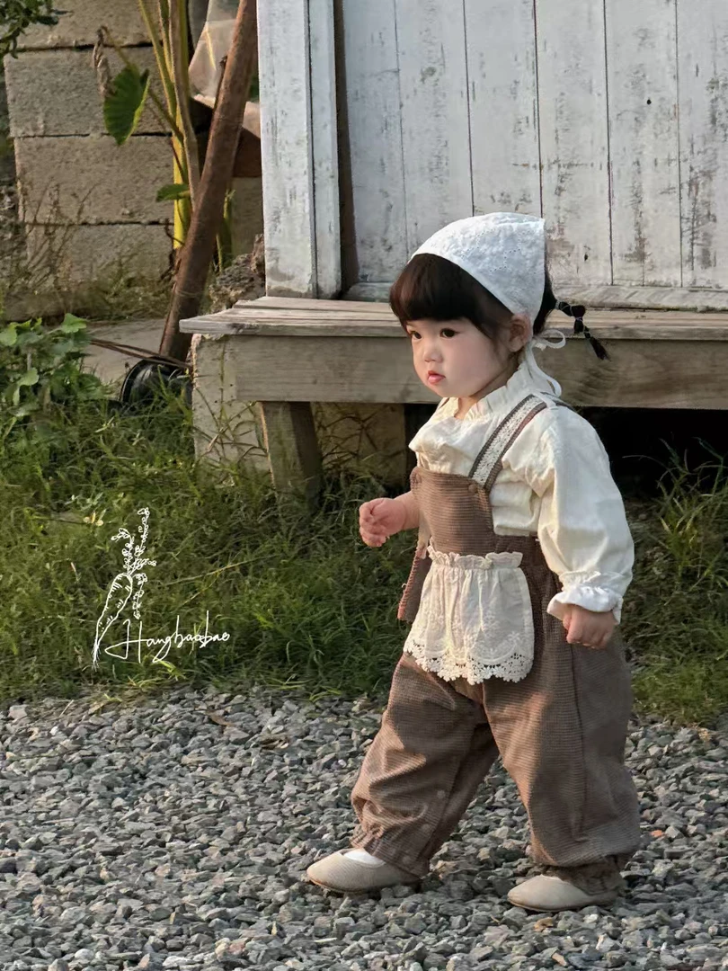 春秋女不限季节纯色女童条纹套装小童外套衬衫针织春款