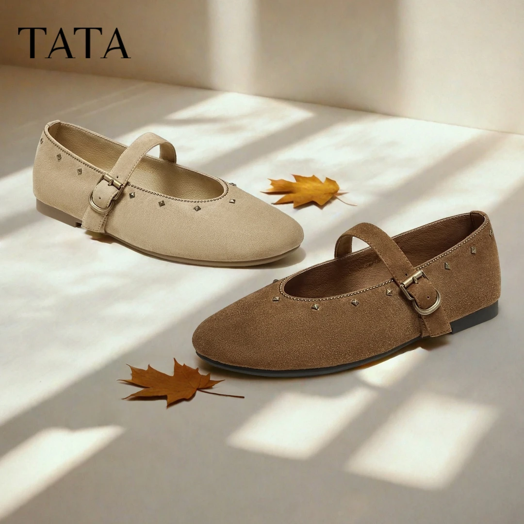 【琥珀流光】TATA他她2025秋新款商场同款复古浅口玛丽珍鞋XTT01CQ5