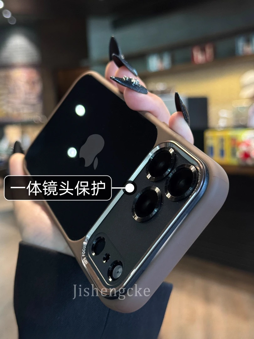 秒变iPhone17手机壳金属镜框时尚新款适用17promax硬16pro百搭17