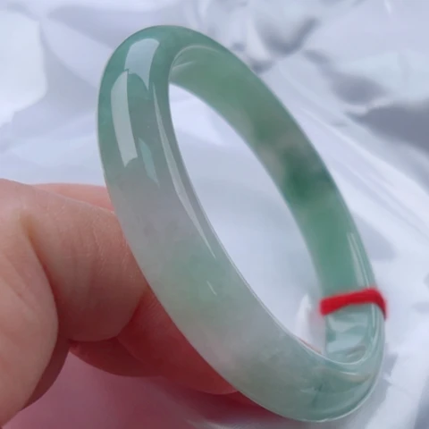 翡翠手镯未镶嵌正56无纹裂48小时鉴赏期