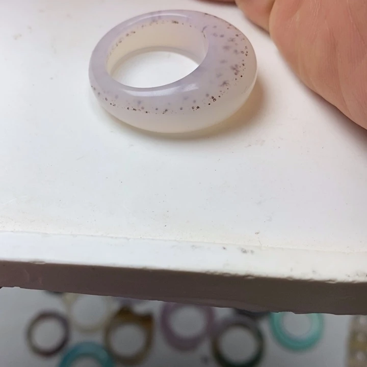 玛瑙/玉髓合金戒指不退不换