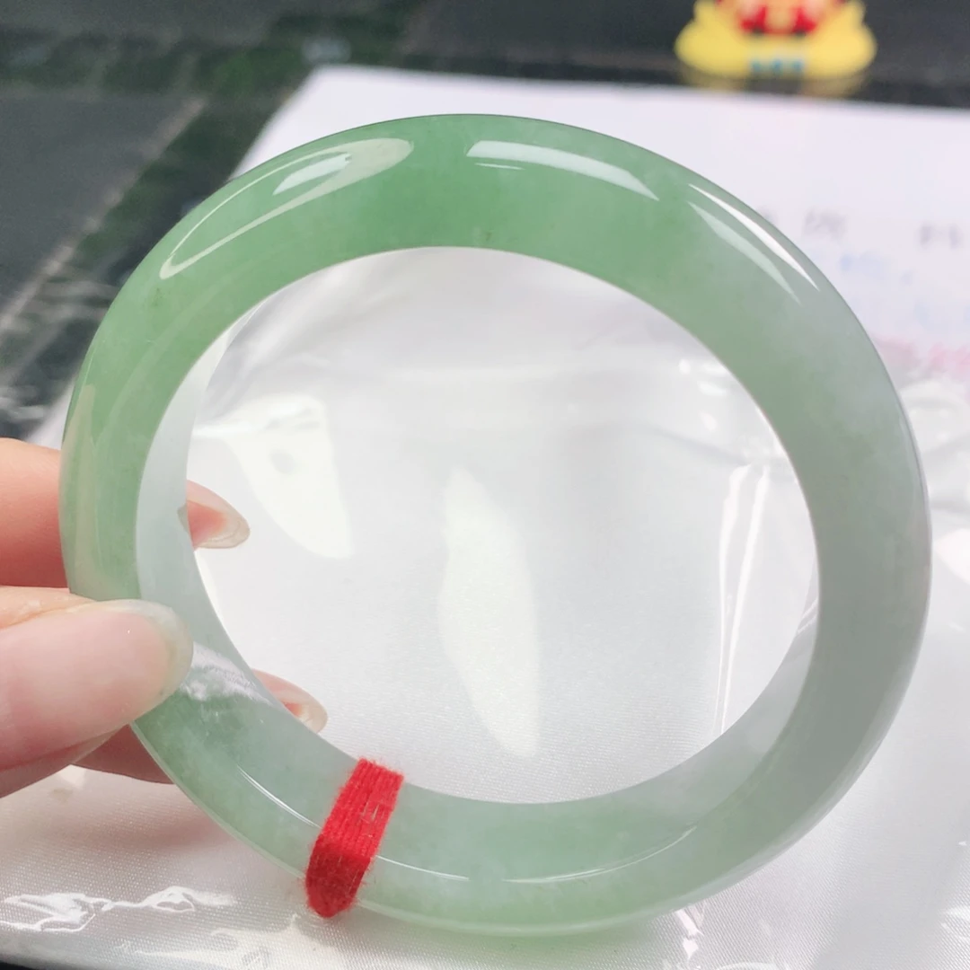 翡翠未镶嵌手镯翡翠56.0半山水正圈